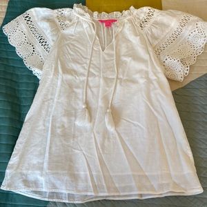 Lilly Pulitzer size XXS white blouse